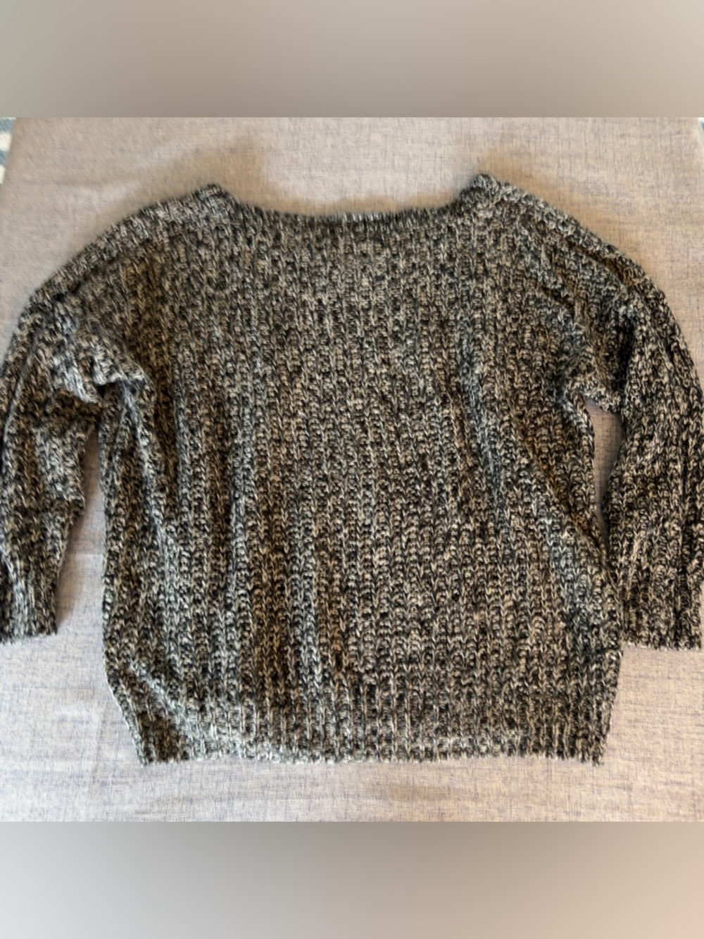 Cozy Marled Scoop Neck Sweater — Gray
